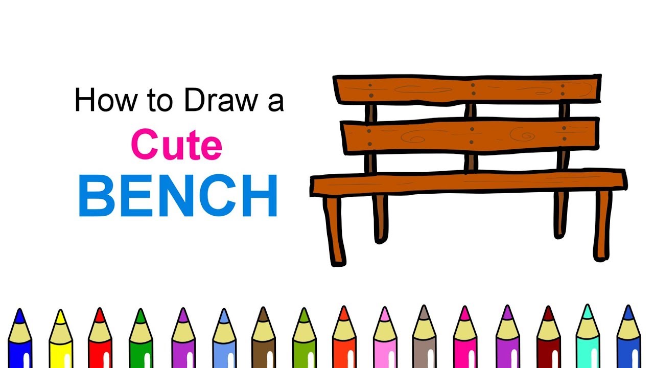 How To Draw A Bench Super Easy Drawing Step By Step For Kids Easy Drawing Youtube