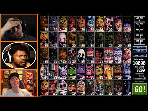 Let&rsquo;s Players Reaction To Trying 50/20 Mode For The First Time | Fnaf Ultimate Custom Night