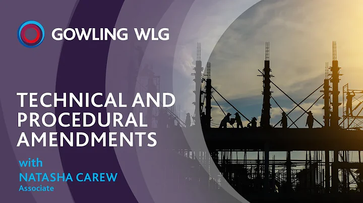Bill 142  Technical and Procedural Amendments