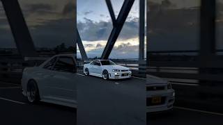 Nissan Skyline R34 4K Cinematic Edit Pure JDM Power &amp; Cleanest Rolling Shots #shorts #jdm #caredit