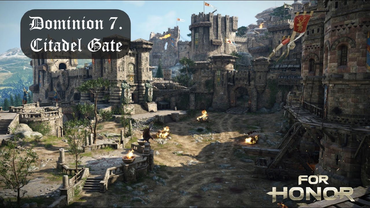 For Honor, PVP 4v4 Dominion in The Citadel Gate map / 7. - YouTube