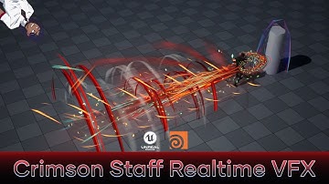 [Project File] Crimson Staff Realtime VFX Houdini + @UnrealEngine