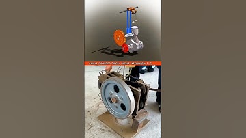 single cylinder diesel engine mechanism ⛽🚂 #3danimation #animation  #mechanical #engineering #3d 🔥