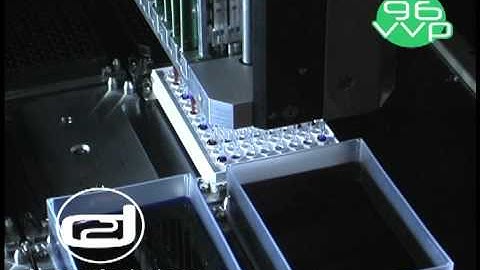 Dynamic Devices Liquid Handling Robot showing Volume Verified Pipetting in 96 VVP Head