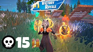 15 Elimination Solo Victory (Fortnite Chapter 5 Season 2) All 4 Medallions Gameplay 120 FPS