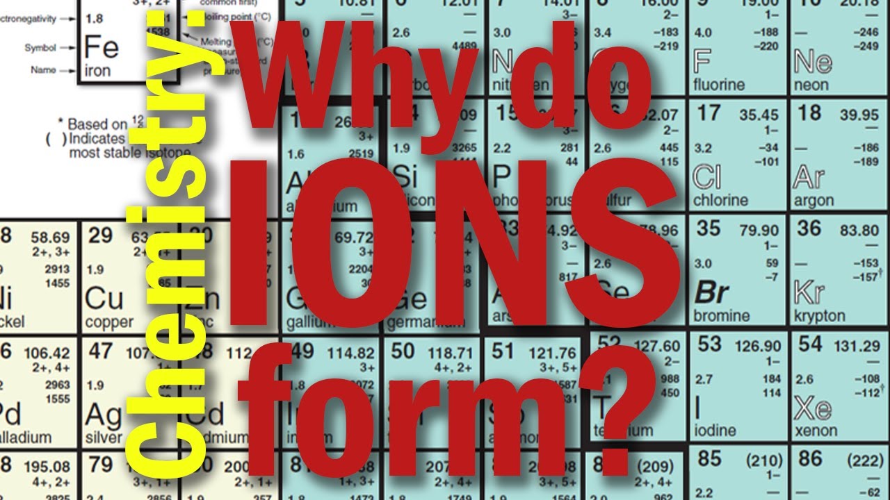 Why do ions form?