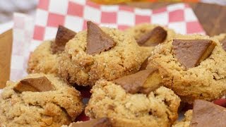 Cookies américains au beurre de cacahuètes (peanut butter cookies - subtitled)