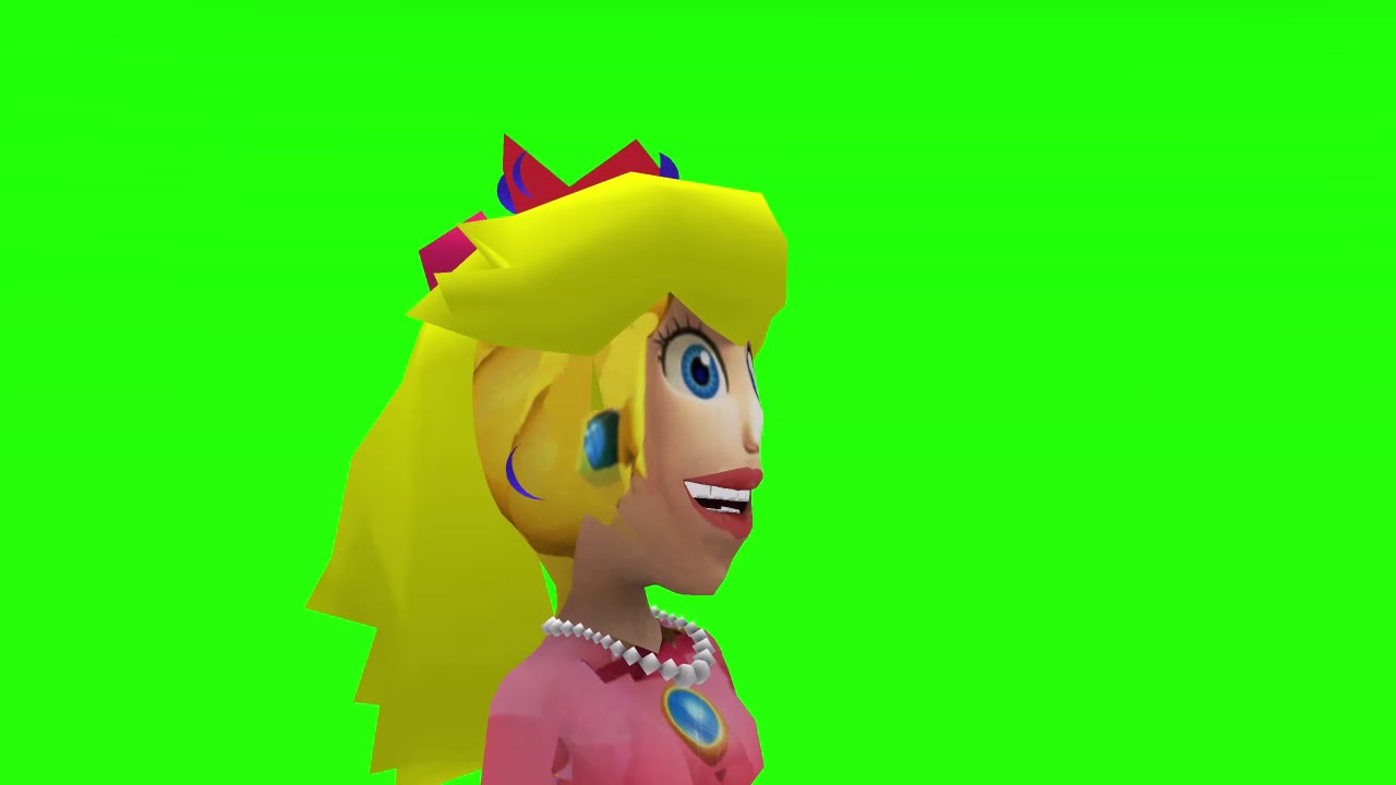 Princess Peach Angry, Green Screen Clips. 