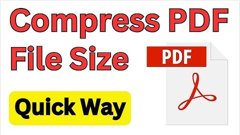 How To Compress PDF File Size Without Losing Quality | How To Reduce The Size Of PDF File Easily