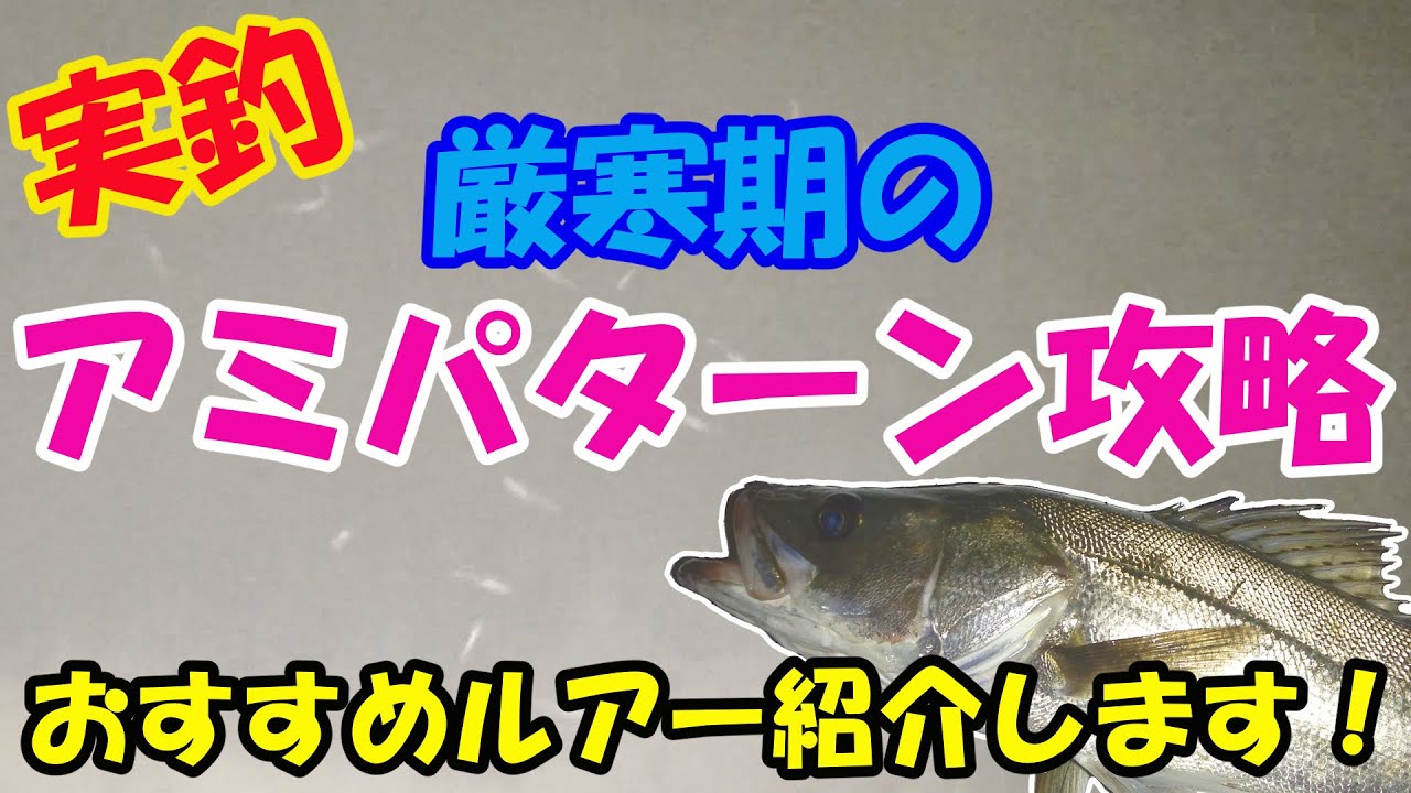 シーバス 冬のアミパターン徹底攻略 おすすめルアー紹介 Youtube