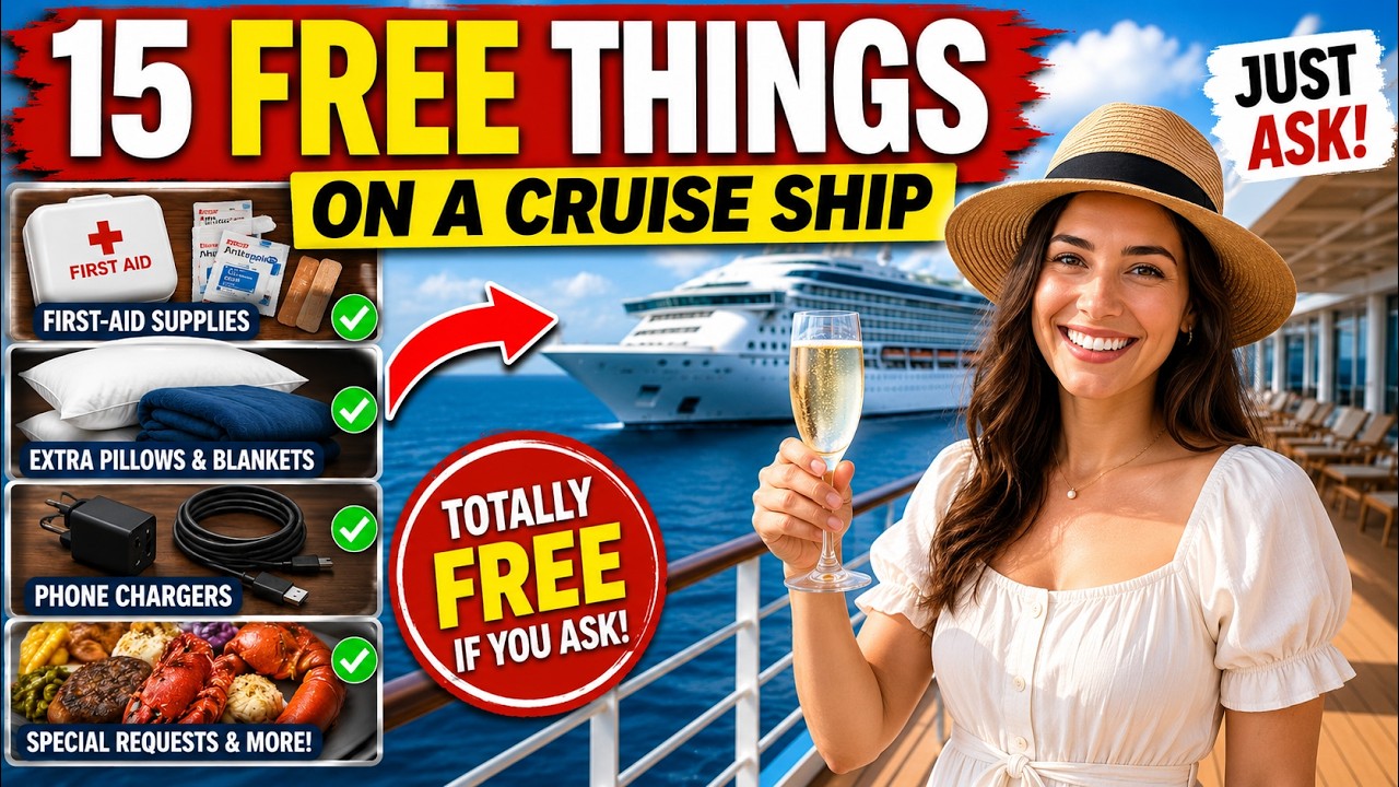 15 Hidden FREE Things on Cruise Ships Most Passengers Don’t Know! | Just Ask! 🚢