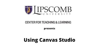 Using Canvas Studio