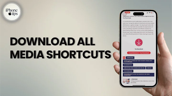 How to Download All Media Shortcut in iPhone-iOS 17