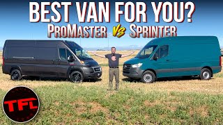 Van Showdown! 2022 Ram ProMaster vs. 2022 Mercedes Sprinter Van: Which Reigns Supreme?