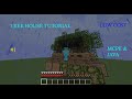 MINECRAFT: HOW TO BUILD A  SMALL TREE HOUSE - TUTORIAL