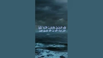 سورة البقرة اية 115 - مع صوت البحر بصوت جميل - وَلِلَّهِ الْمَشْرِقُ وَالْمَغْرِبُ