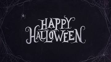 Halloween Title Spider web for After Effects 2021