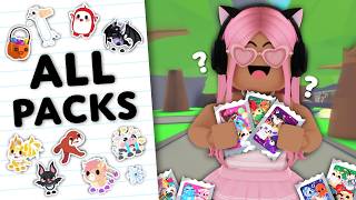 i opened EVERY STICKER PACK EVER in adopt me...