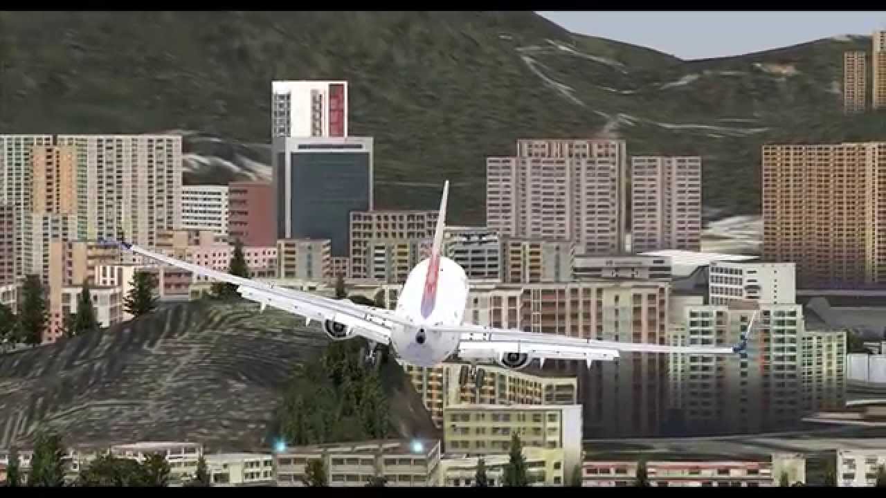 [FSX] Landung in Hongkong Kai Tak (VHHX) - YouTube