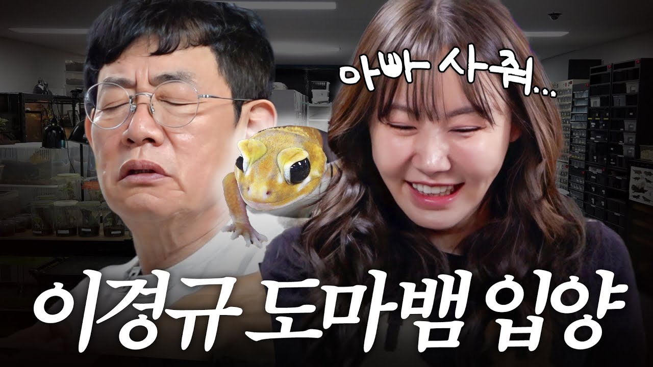 강아지 고양이로 만족 못해 딸이랑 '각종 파충류' 만나러 간 이경규 (백만유튜버 다흑)