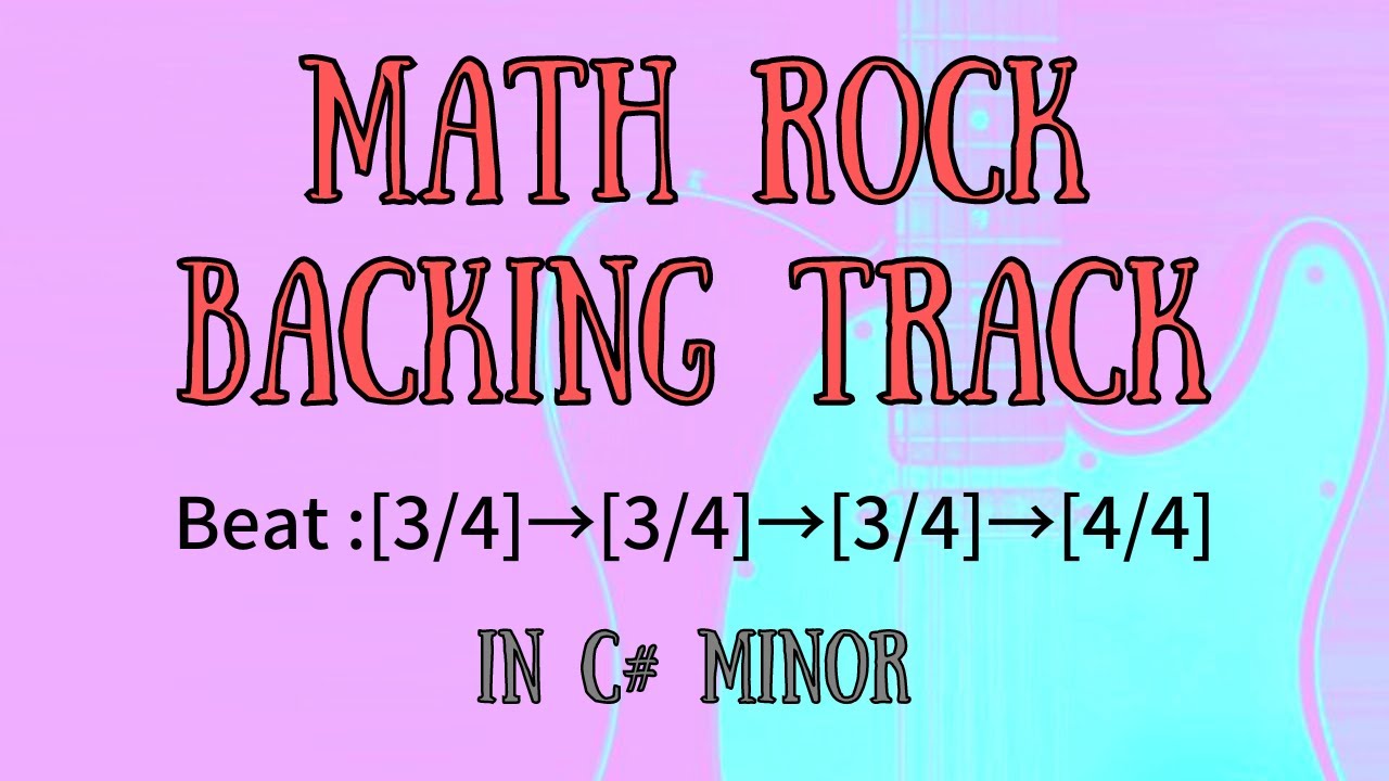 Math Rock Backing Track in C# minor - YouTube