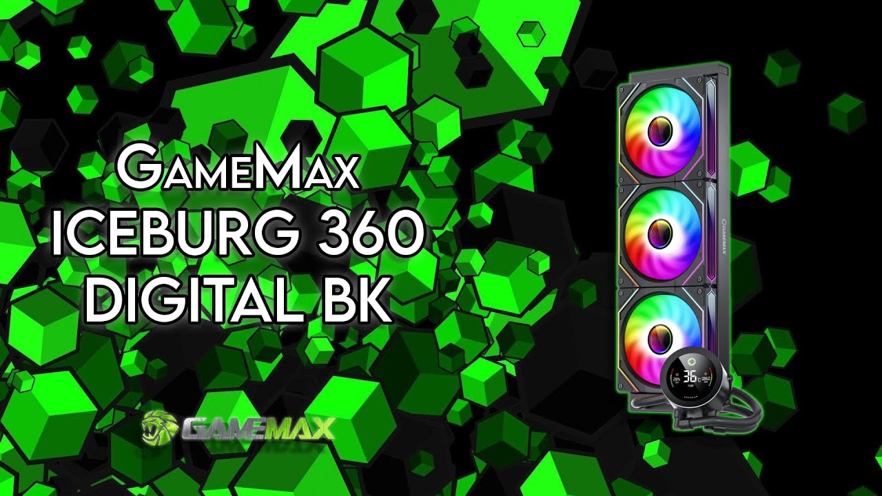 GameMax ICEBURG 360 DIGITAL BK - Unboxing & Review