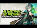 Complete alhaitham guide best alhaitham build  artifacts weapons  showcase  genshin impact