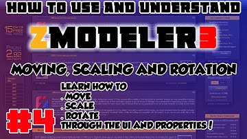 MOVE, ROTATION AND SCALING! - How To Use ZMODELER 3 For Beginners - ZMODELER 3 Tutorial - Episode 4!