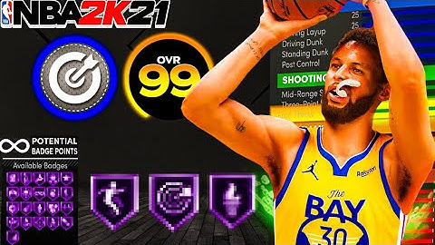 STEPH CURRY BUILD is OVERPOWERED in NBA 2K21 COMP STAGE! 99 3 POINTER is UNSTOPPABLE