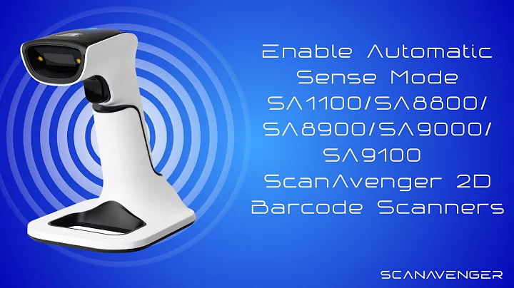 Enable Automatic Sense Mode – SA1100/SA8800/SA8900/SA9000/SA9100 ScanAvenger 2D Barcode Scanners