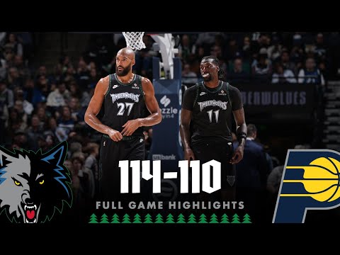 Minnesota Timberwolves Defeat Indiana Pacers In Home Opener And TREE Jersey Debut, 114-110| 10.26.25
