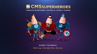 Wordpress Tutorial, Configure Content Box Styles