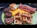 2018 George Foreman Rapid Grill RPGD3994 Complete Breakfast 9 Egg Omelette Sausage Bacon Waffles