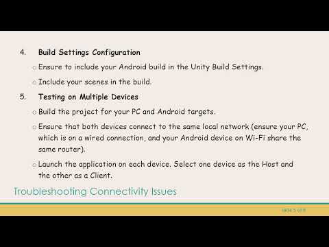 How to Connect Two Real Devices in Unity with Mirror Multiplayer Framework