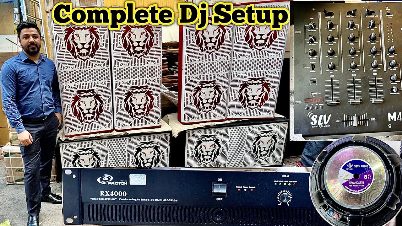 Cheapest Dj Setup 4 Top 4000 Watt 2 Bass 4800 Watt 4,000 Watt Amp Cheapest Dj Market In Delhi