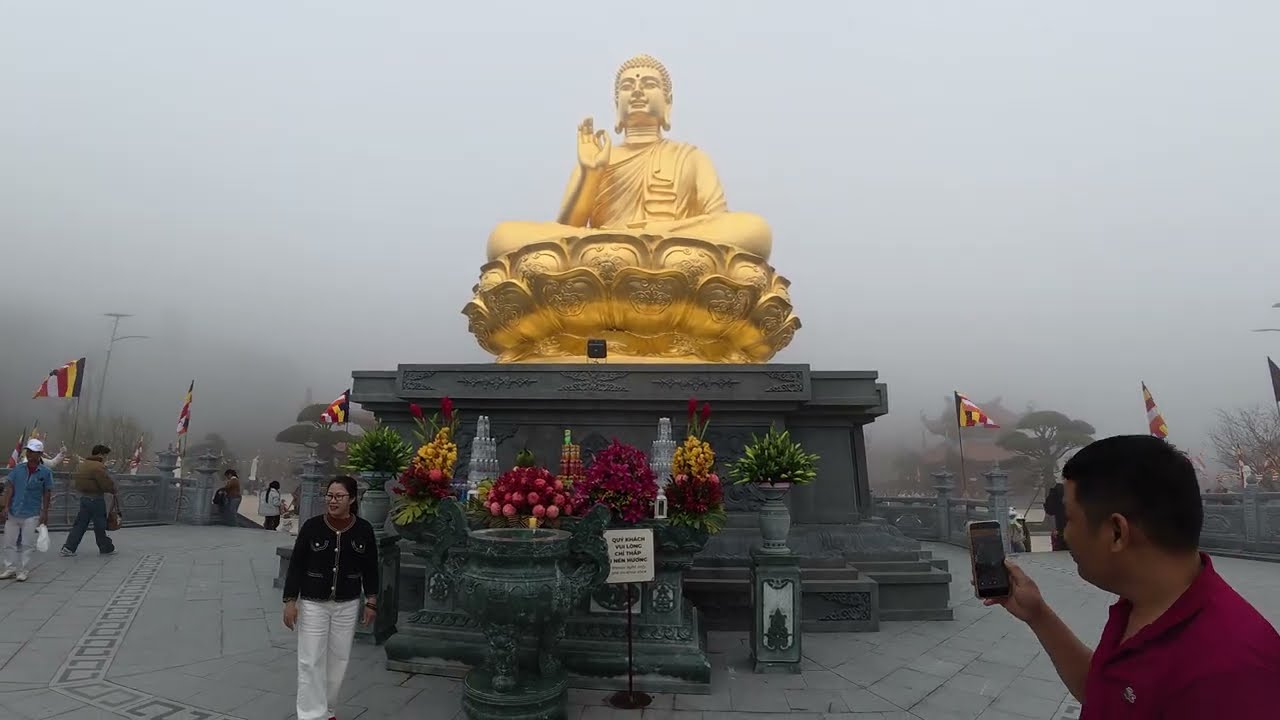 Walking in Truc Lam Hon Ba Zen Monastery 🌿 | Pure Mountain Air, No Talking POV