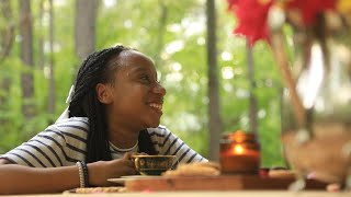 Mother/Daughter Date in a Forest Garden