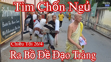 Sư Minh Tuệ và 36 huynh đệ ra khỏi Bồ Đề Đạo Tràng tìm chốn ngủ đêm 26/4