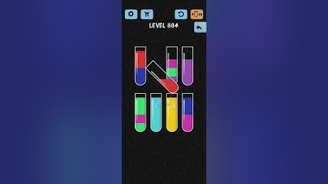 Water Color Sort Level 884 Walkthrough Solution iOS/Android