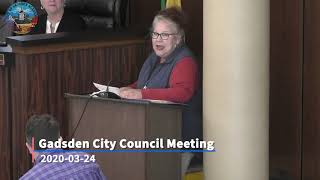 Gadsden City Council Meeting 2020-03-24
