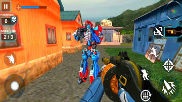 Counter Terrorist Robot Game: Robot Shooting Games #3: Shoot All Enemy Robot - Android GamePlay FHD.