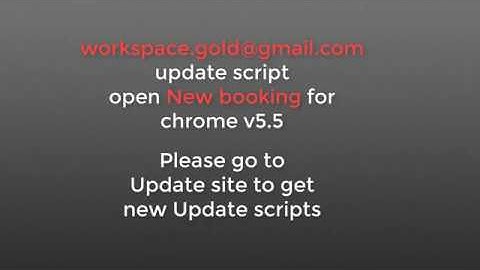 SSMMS Script Open NEW BOOKING on Chrome