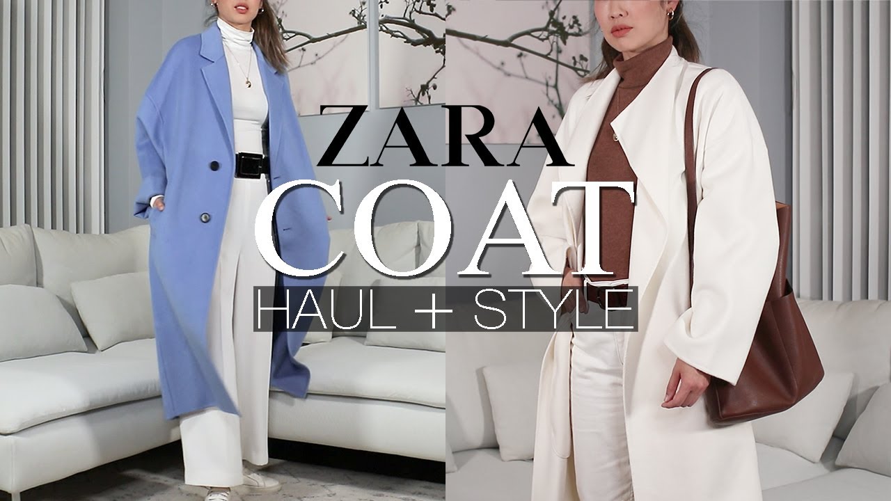 light blue wool coat zara