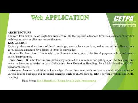 What Are The Difference Between Core and Advanced Java - YouTube