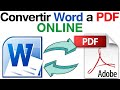 convertir Word a Pdf sin programas - como pasar de WORD a Pdf - como convertir de word a pdf- 2020