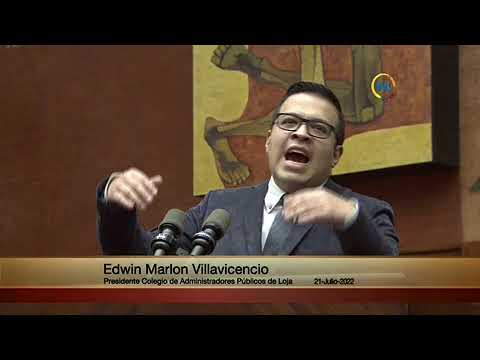 Edwin Marlon Villavicencio - Sesión 787 - Comisión General