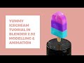 Blender 2.92 Icecream Tutorial | Modelling & Animation