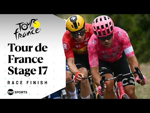 SPRINTING THROUGH THE CHAOS! ⚡️ | Men&#039;s Tour de France Stage 17 Final KM&#039;s | TNT Sports Cycling