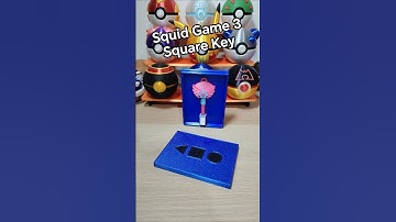 3D Printed Squid Game 3 Square Key with Box #3d #3dprinting #asmr #shorts #reels