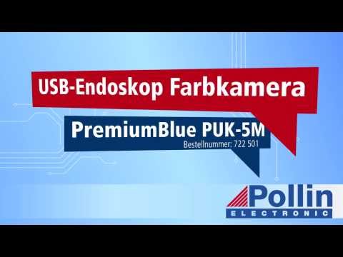 Quick-Start Einrichtung: USB Endoskop Farbkamera PremiumBlue PUK-5M (Pollin Artikelnummer 722501 )